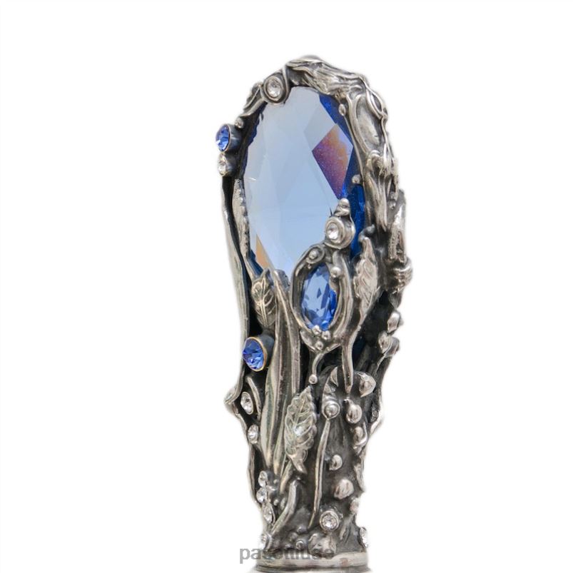 مظلة | 185n 21284-17 w68pb - مظلة سواروفسكي زرقاء، قماش مزدوج PASOTTI Z446V527